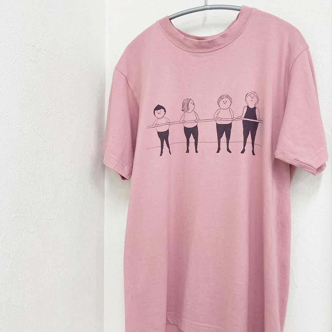 おじさんバレエ 両面プリント オーガニックコットンT【We Love Ballet】 | まんまるラボのお店