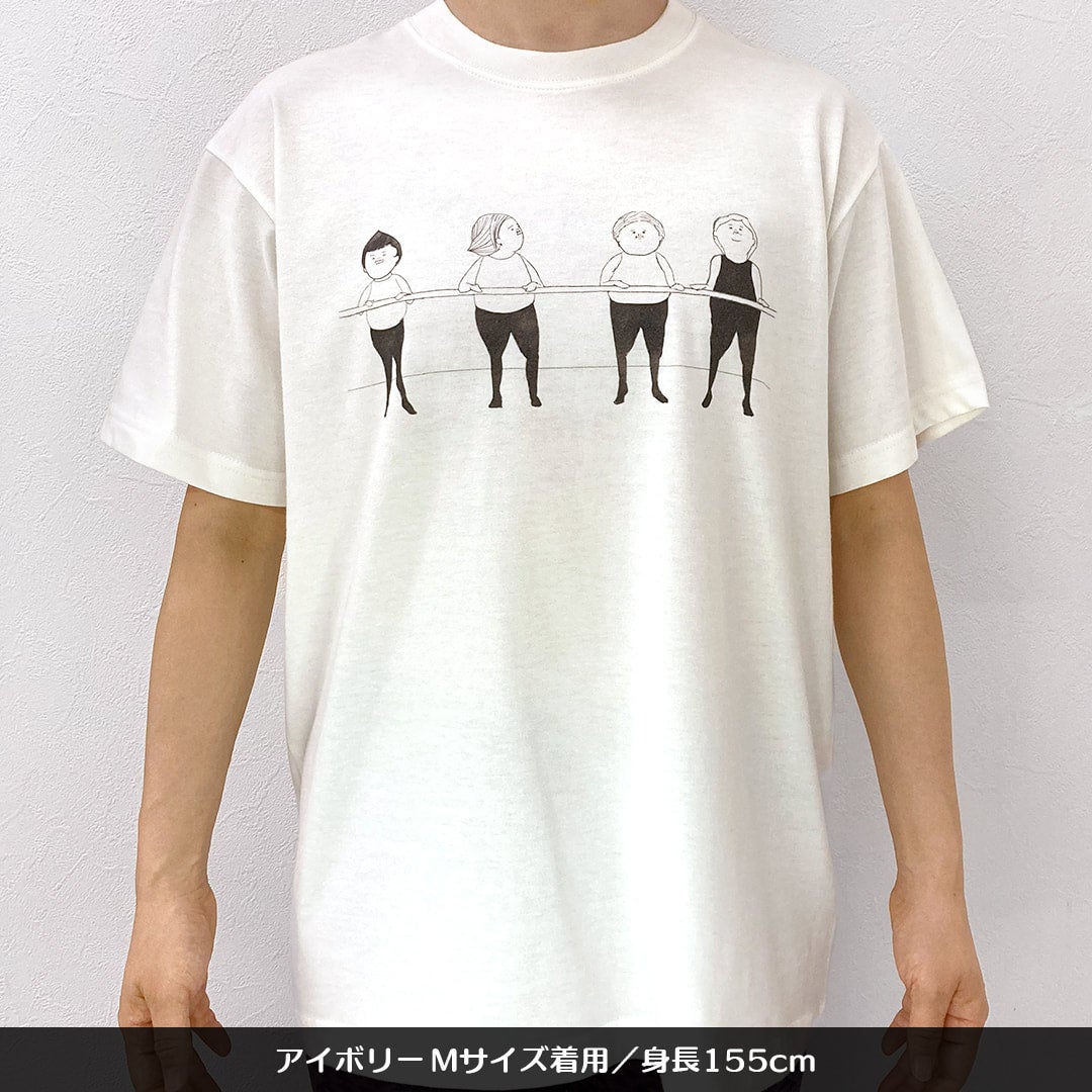おじさんバレエ 両面プリント オーガニックコットンT【We Love Ballet】 | まんまるラボのお店